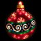Northlight 19.5" Lighted Red Christmas Ornament Window Silhouette